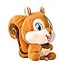 ATBXXN 1Pc 35Cm Simpatico Peluche Bambola Scoiattolo Giocattolo, Morbido Cuscino di Accompagnamento per Criceto Farcito, Cartone Animato Regalo di Natale per Bambine.