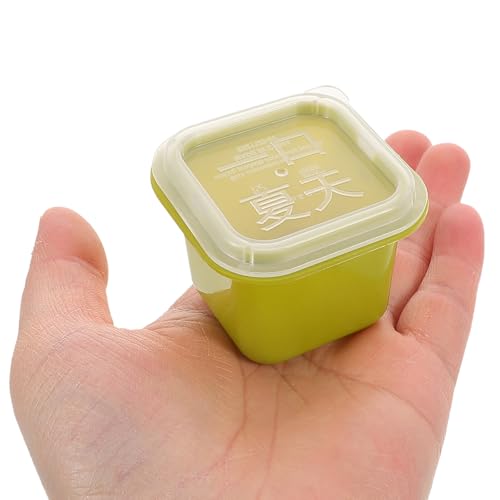 Bandeja para cubos de hielo Toyvian con tapa verde miniatura 4