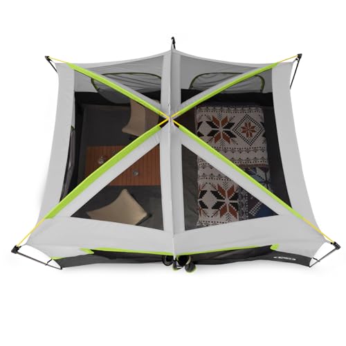 Image of UNP 2 /4 /6 /8 Person Tent, Portable Cabin Tent, Camping Tent 4-Person Easy Set Up, Waterproof with Top Rainfly for Outdoor Camping /Hiking