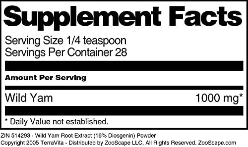 Miniatura 5 de Extracto de raíz de ñame silvestre (16% Diosgenin) Polvo (1 oz, ZIN 514293)