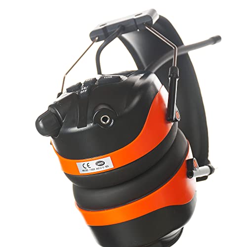 PROTEAR Gehörschutz mit Radio AM FM,MP3-kompatibel,für Industrie,BAU und Mähen Professionelle Lärmreduzierung,SNR 30dB(Orange) - Image 8