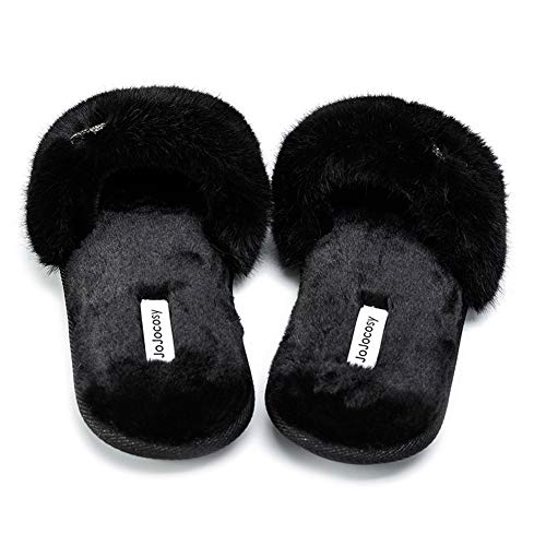 Rabbit Model Lady’s Comfortable Fuzzy Memory Foam Scuff Women’s Fashion Plush Peep-Toe Relaxing Indoor Slippers3