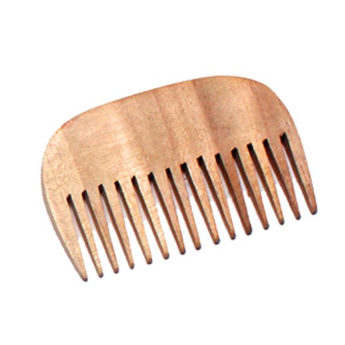 Manglam Herbs Peine de madera de neem para barba (marrón)