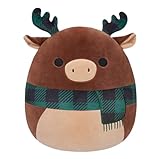 Squishmallows Official KellyToy Christmas 2023 - Choose 5-inch or 8-inch (Buford Moose, 8 Inch), (SQXM23)