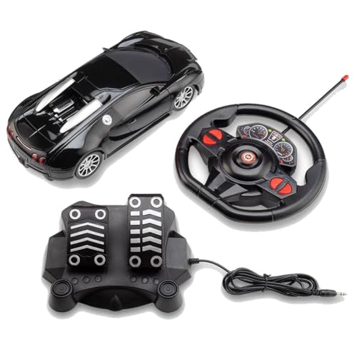 Roda de Direção e Pedal Nitro Black Racing Control Multikids - BR1147