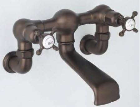 Rohl U.3516X-IB Arb1400Xmstn Perrin and Rowe Wall Mount Tub Filler Faucet with Wall Unions, Inca Brass