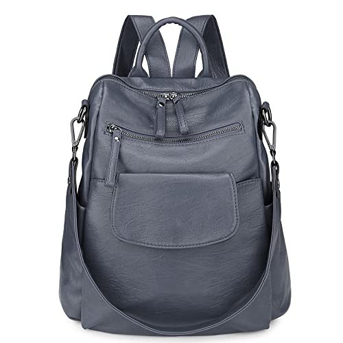 Image of Uromee Backpack Purse for Women Vegan Leather Ladies Fashion Travel Shoulder Bag Convertible