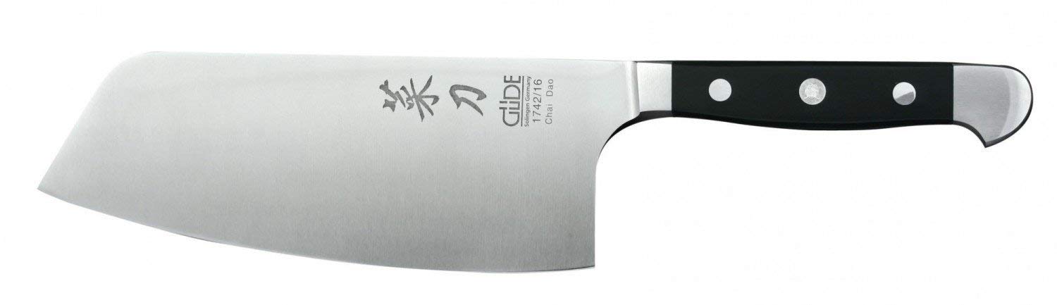 GüdeAlpha Series - 6 1/4" Chai Dao Knife Knife - Ice Hardened Steel - Hand Forged/Sharpened - Made in Solingen, Germany Since 1910