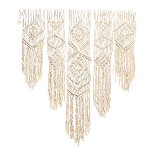 Cuerda de macramé de algodón resistente que no se deshilacha para tejer cortinas largas 6