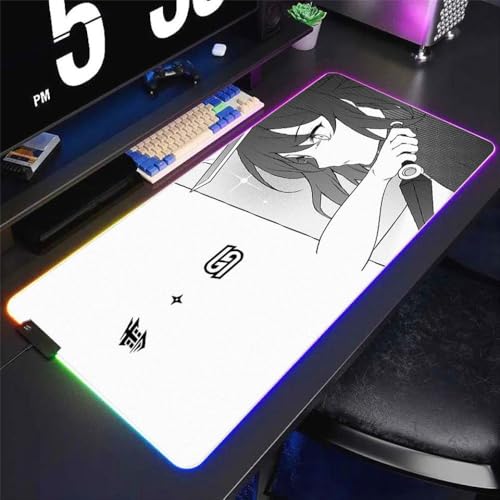 XXL RGB Yuki Aim Kazemi Mouse Pad Lard LUMINESCENCE DESK MAT HD�v�����g�����������Q�[���v���C�p(CS06416)