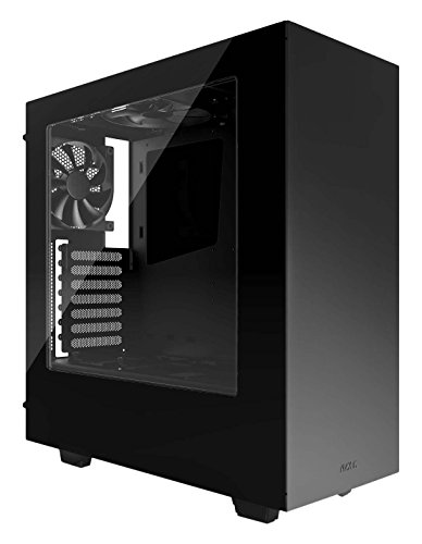 NZXT S340 Mid Tower Computer Case, Glossy Black (CA-S340W-B1)