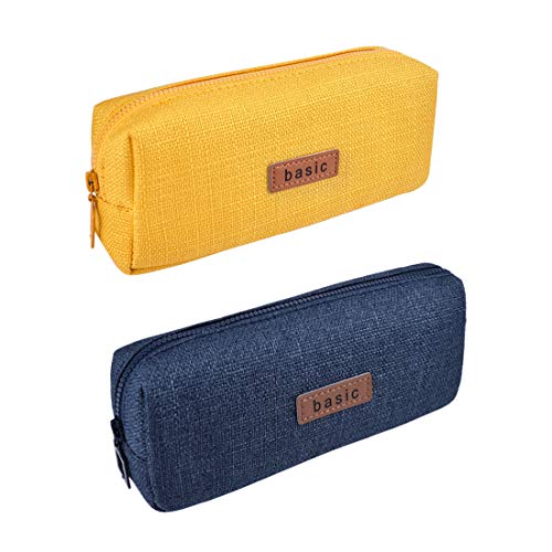 iSuperb 2Pcs Small Pencil Case Pencil Pouch Cute for Kids Girls Boys Primary Student Aesthetic Pen Bag Organizer School Supplies