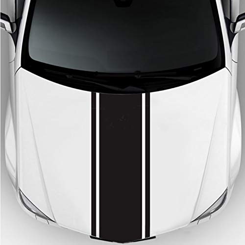 Lanzmyan Car Hood Decal Sticker Dbs006 Universal Hood Racing Body Side Vinyl Modified Stripe Exterior Decoration Decal Black #TOP1