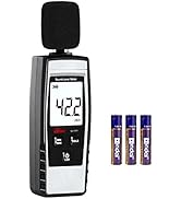Decibel Meter, Portable SPL Meter (Sound Pressure Level Meter), Digital Noise Meter, Range 30-130...