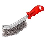 Stainless Steel Wire Brush, Heavy Duty Wire Hand Brush Paint Removal Tool for Cleaning Dust Paint Scrubbing, Welding Slag Removal