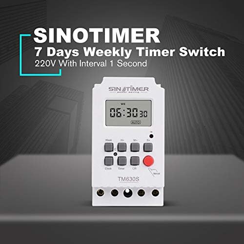 Sinotimer TM630S-2 with text '7 Days Weekly Timer Switch'