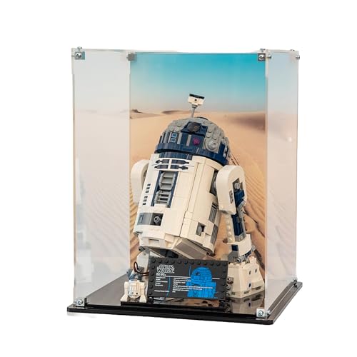 Image of Acrylic Display Case compatible with LEGO®Star Wars R2-D2 (75379) (Clear)