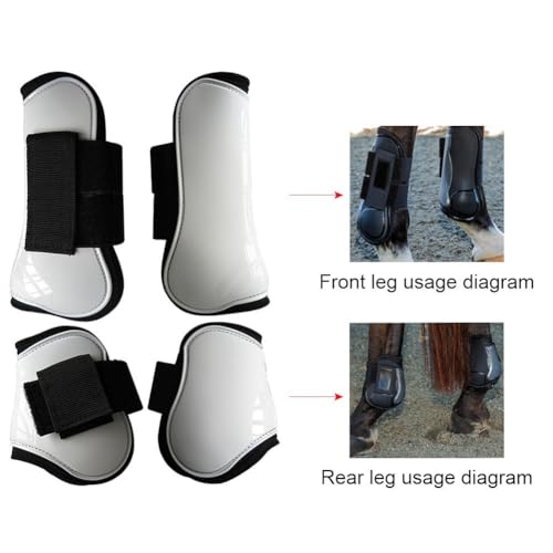 Botas de tendón de caballo protector de pierna de caballo con absorción de golpes PU 3