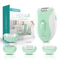 VOGOE Epilator for Women, 4-in-1 Epilators Hair Removal with 2 Speeds, Rechargeable & Cordless Razor Epilator, 21 Tweezers Covered, Electric Hair Remover for Face Legs Arms Armpit Bikini, Green
