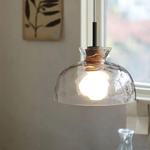 Lampe Plafond Suspendue en verre soufflé main pour îlot cuisine