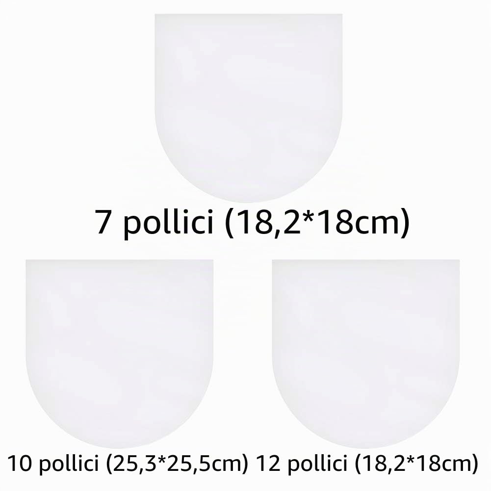 50 Buste Interne Antistatiche Per Vinili &ndash; Poliestere HDPE, 12 Pollici, Fondo Arrotondato, Protezione Anti-Graffio