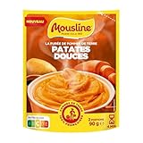 Mousline - Puré de Patata, Gourmet, Boniato, Instantáneo, Ingredientes de Primera Calidad,Preparación Fácil y Rápida, Ideal como Acompañante de Carnes o Pescados, 90gr