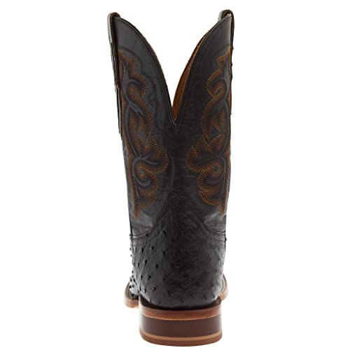 Tony Lama Men Moore Umber Brown Full Quill Ostrich 11in. Umber Top4