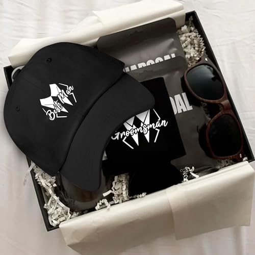 Image of LADY&HOME Bachelor /Bachelorette Party Baseball Hats Set, Embroidered Adjustable Cotton Truck Caps