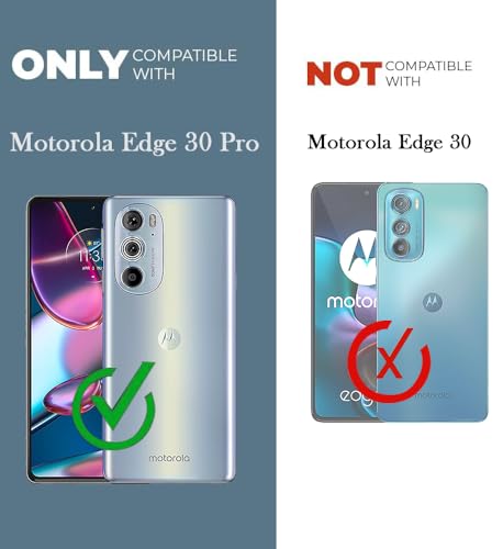 Image of Jkobi Back Cover Case for Motorola Moto Edge 30 Pro (Shockproof with Polycarbonate Clear Panel | Professional Black)
