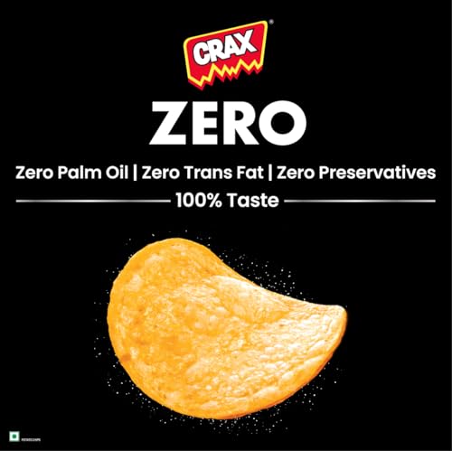 Image of Crax Zero Potato Chips Classic Salted Snacks 65g /70g (Weight may vary)