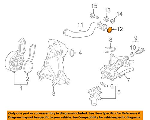 JP2 & JP3 - Safety Recall: Connecting Rod - 2014-2015 Honda Accord & 2015 CR-V 12 Honda Genuine O-Ring (37-2X4-25)