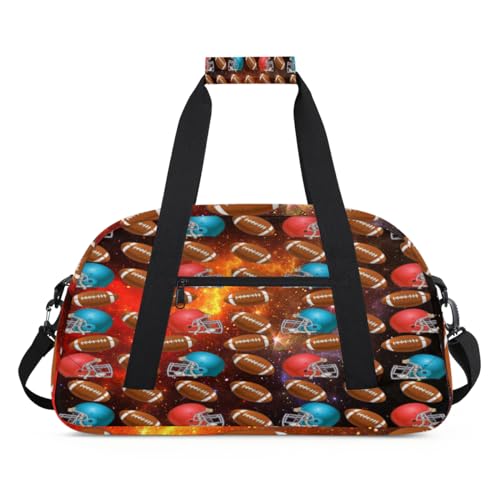 Galaxy Kids borsone per ragazze ragazzi USA Soccer Space Pernottamento Weekender Borsa da viaggio 24L Sport Palestra Borsone Pratica Tote Carry Bag Colore 24L UK Organizer per borse