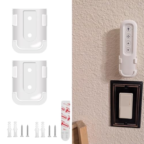 2PCS Fan Remote Control Holder Wall Mount for Hunter Ceiling Fan Remote