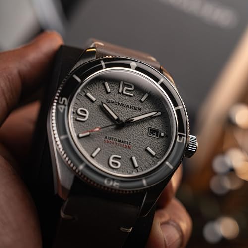 Spinnaker Men's 43mm Fleuss Automatic Watch with Leather Strap SP-5055