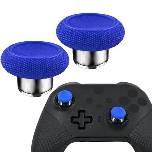 Image of 2 in 1 Short Metal Thumbsticks Replacement for Elite Series 2 Core Controllers, Replacement Thumbsticks for Xbox Elite Series 2 Controllers(Blue)