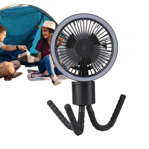 Ventilador para acampar que elimina el calor en la cama y tiendas de campaña