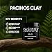 Pacinos Signature Line Clay Hair Paste - Long Lasting Styling Wax with Firm Hold for All Hair Styles 4 Oz