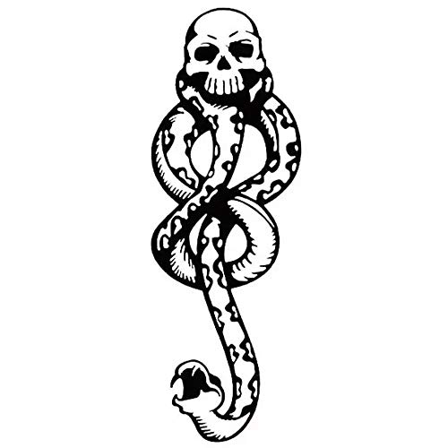 Harry Potter Death Eaters Snake-Shaped Temporary Tattoo Body Graphics 5 Sheets