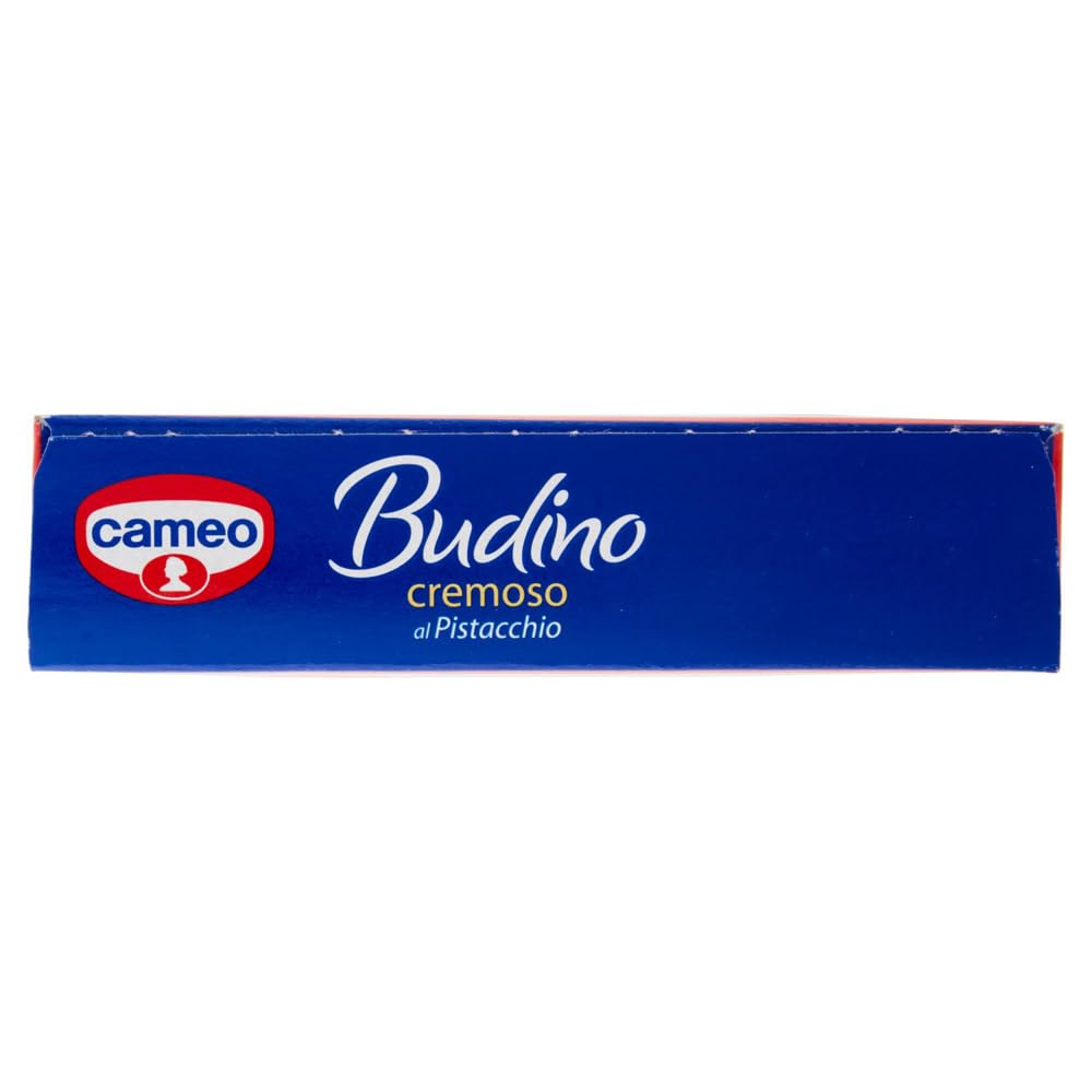 Cameo Preparato per Budino Cremoso al Pistacchio Mélange pour pudding crémeux à la pistache 122 g + 1 paquet de thé glacé San Benedetto au citron sans sucre Boîte de 330 ml