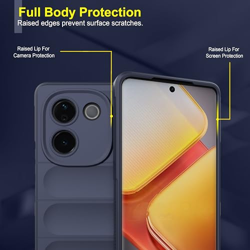 Image of Zapcase Back Case Cover for Poco M7 Pro 5G | Compatible for Poco M7 Pro 5G Back Cover | Liquid Silicon Magic Case with Camera Protection | Sapphire
