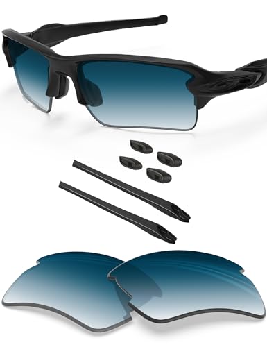 Image of BLAZERBUCK Anti Salt Replacement Lenses & Sock Kit for Oakley Flak 2.0 XL OO9188 Sunglasses
