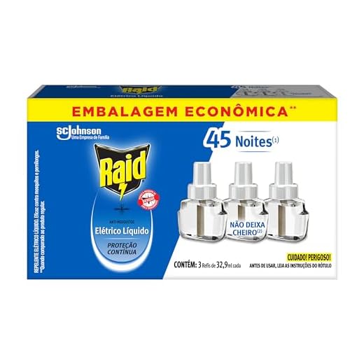 Raid, Repelente Líquido Elétrico com 3 unidades