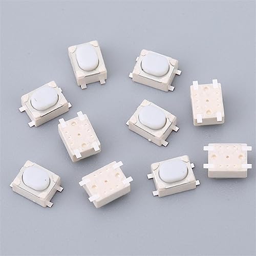Micro bouton poussoir momentané 4 pin blanc 3x4x2.5 mm interrupteur tact SMD DC 12V composant PCB