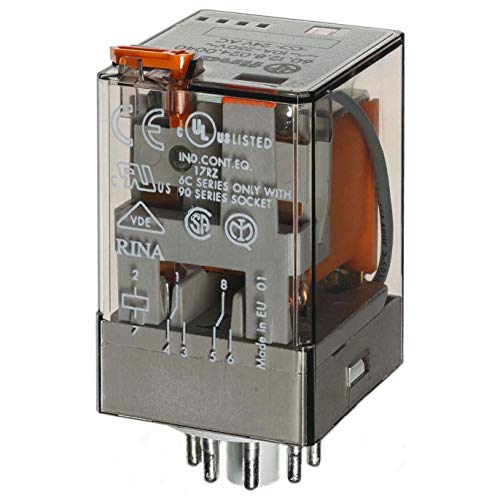 Relé industrial Finder serie 60 2 contactos conmutados 400vac automatización industrial