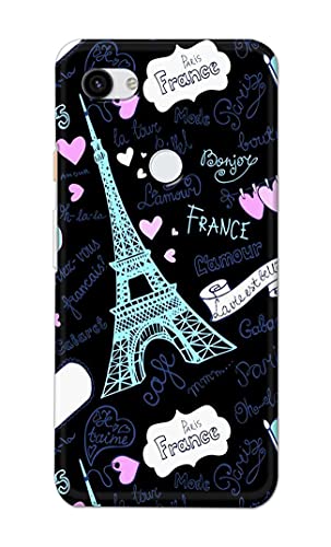 Image of PRINTFIDAA Lovers Famous Place Eiffel Tower in Paris Printed Designer Hard Back Case Cover for Google Pixel 3A, G020A, G020E, G020B -(WI) MVN1003