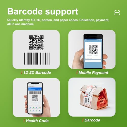 Yanzeo YS867 Scanner de código de barras de desktop omnidirecional de alta velocidade sem mãos 1D/2D