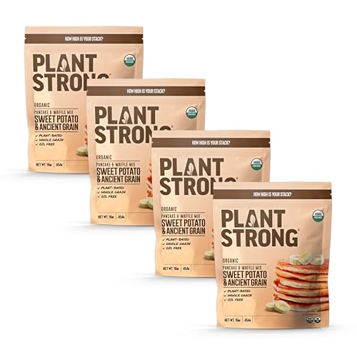 PLANTSTRONG Sweet Potato & Ancient Grain Pancake & Waffle Mix,
