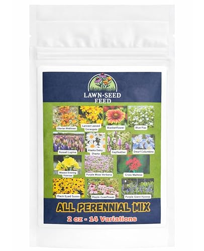 Partial Shade Wildflower Mix - (2oz) - Bring Color to Low-Light Areas That Thrive with Dappled Sun, producing Vibrant Blooms in Yards, Garden beds, Fence Lines, and Woodland Edges.