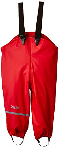 CareTec Pantalones Impermeable Unisex Niños, Rojo (Red), 86