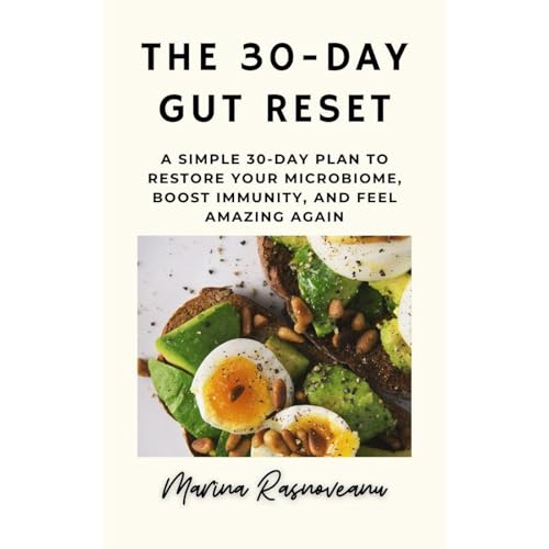 The 30-Day Gut Reset Audiolibro Por Marina Rasnoveanu arte de portada